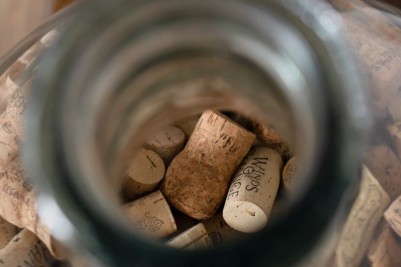 close up of the inside of bottle